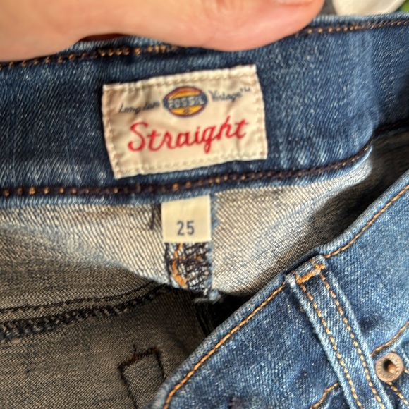 Fossil Straight Vintage Dark Wash Jeans - Picture 6 of 8